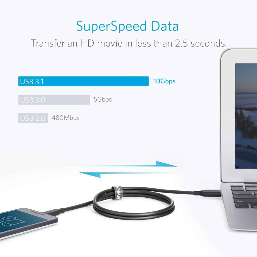 انكر وصلة USB TO TYPE-C 0.9