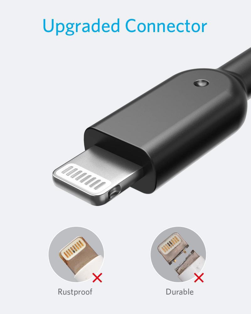 انكر وصلة ايفون USB ربل اسود